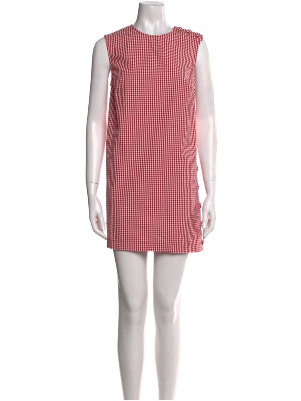DÔEN Red Gingham Shift Dress - Picture 4 of 4